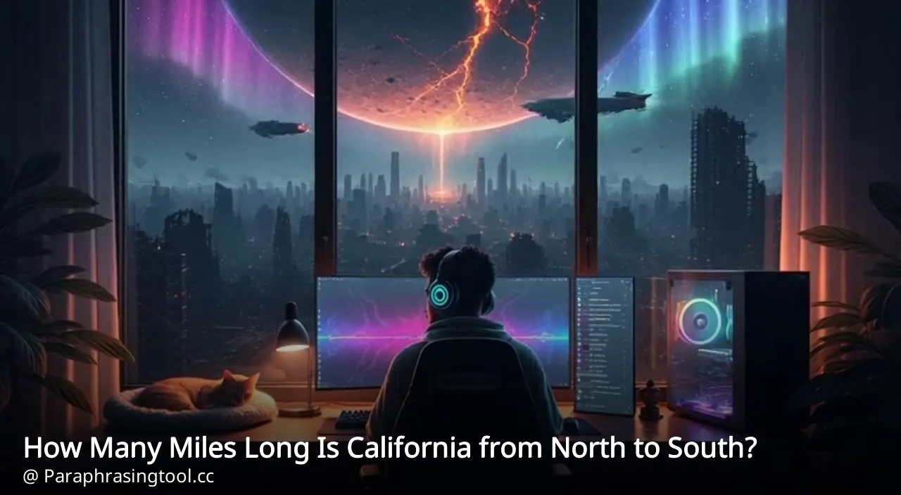 How Many Miles Long Is California from North to South?