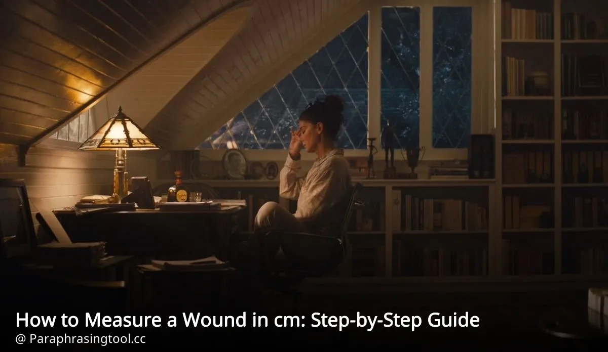 How to Measure a Wound in cm: Step-by-Step Guide