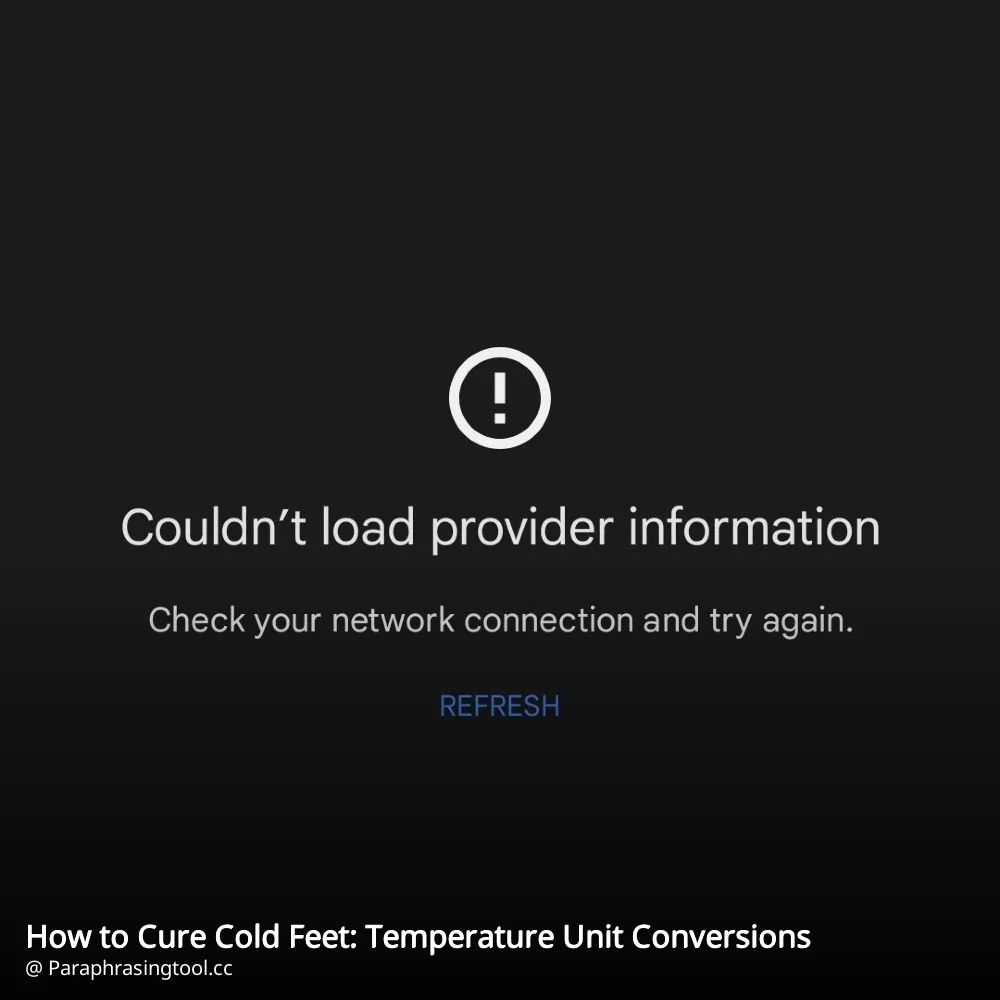 How to Cure Cold Feet: Temperature Unit Conversions
