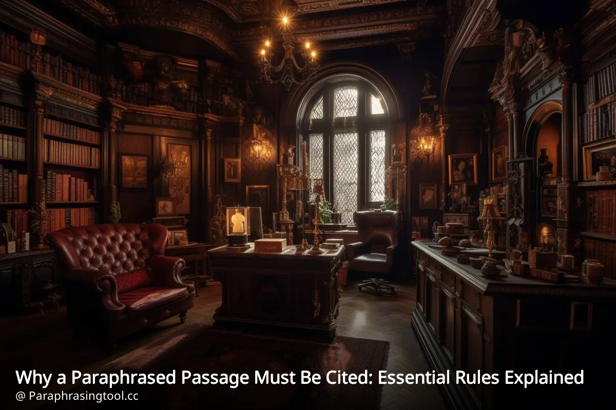 Why a Paraphrased Passage Must Be Cited: Essential Rules Explained