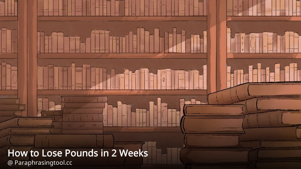 How to Lose Pounds in 2 Weeks