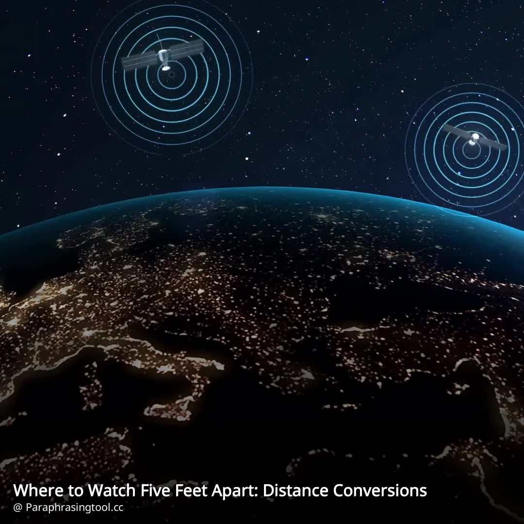Where to Watch Five Feet Apart: Distance Conversions